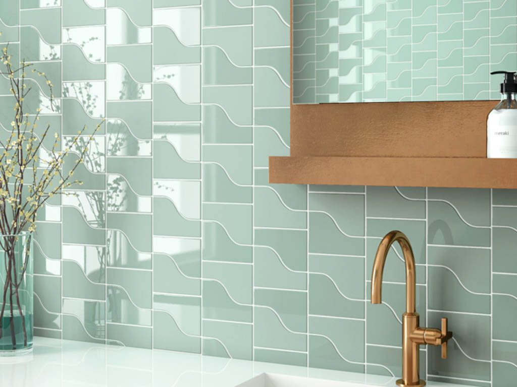 Керамическая плитка CURVE GARDEN GREEN (28850) 8.3x12 от Equipe Ceramicas (Испания)