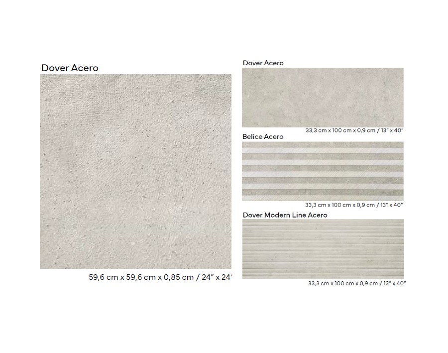 Керамическая плитка  PORCELANOSA BELICE ACERO 33.3х100 G-271