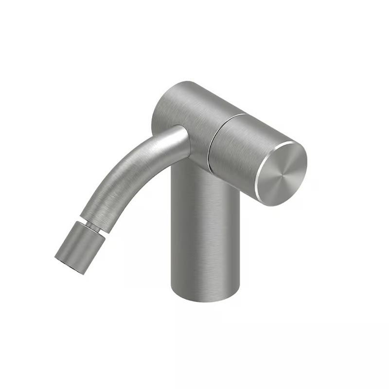 QuadroDesign HUM 2435TAS Смеситель для биде на 1 отверстие из столешницы, цвет Brushed Stainless Steel