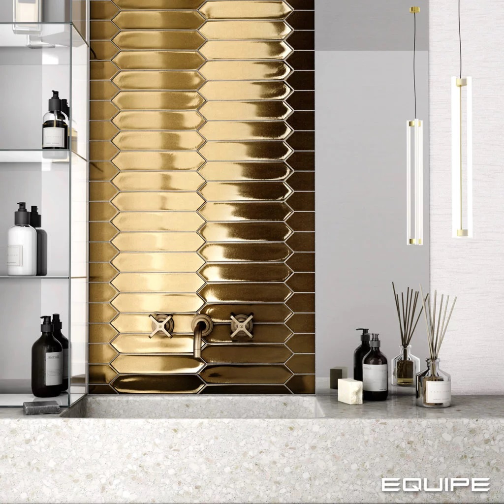 Керамическая плитка  EQUIPE LANSE GOLD 5х25 EQ-10D