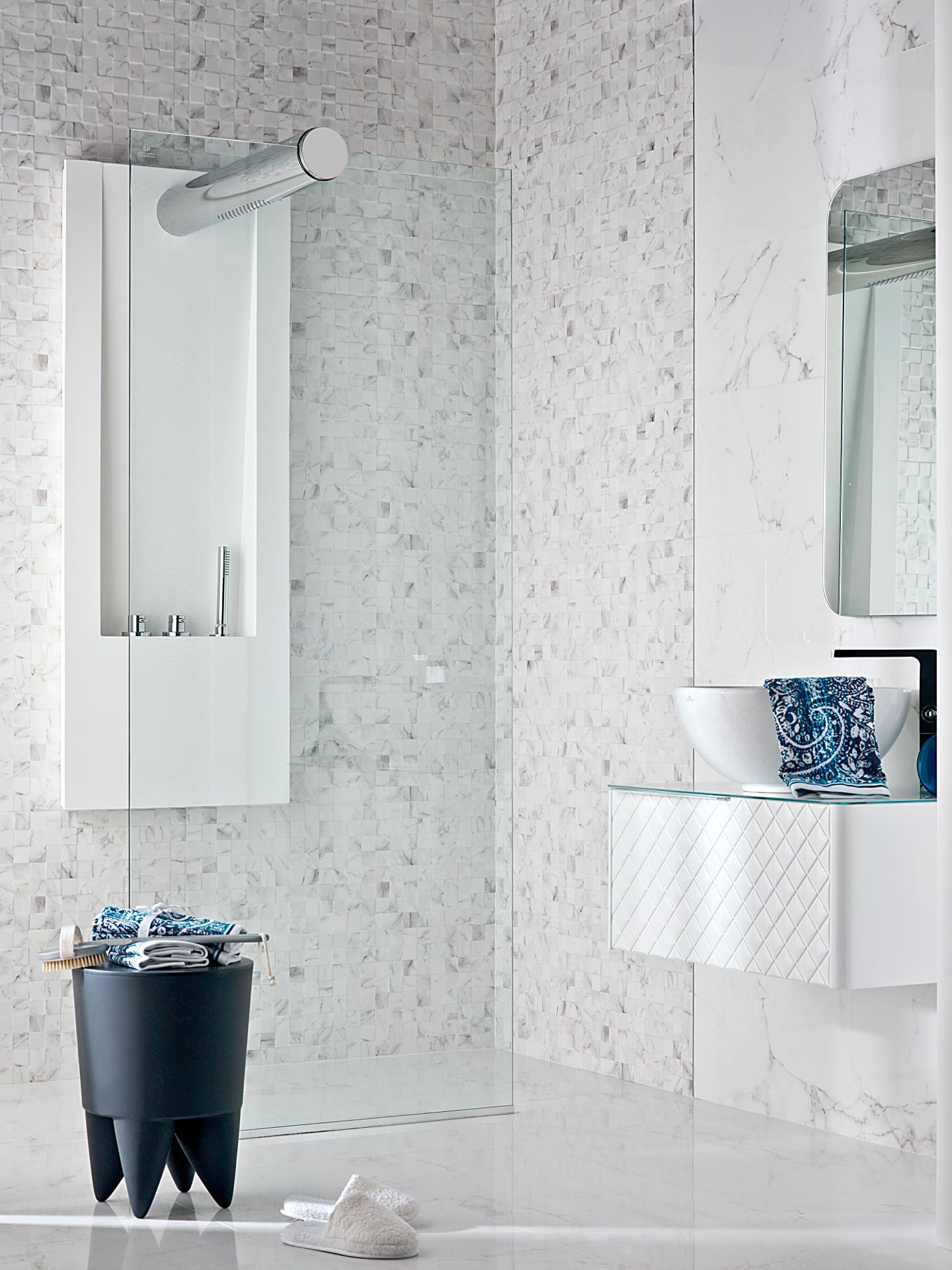 Керамическая плитка  PORCELANOSA CARRARA BLANCO MOSAICO 33.3х100 G-271