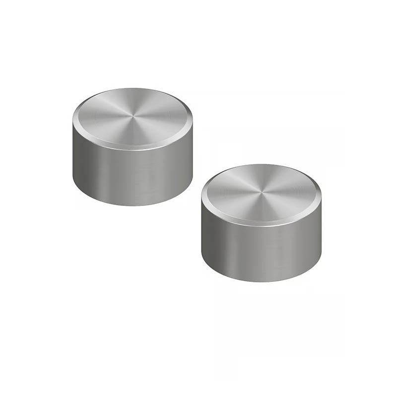 QuadroDesign STEREO 1651VAS Группа запорных вентилей из столешницы (горячая и холодная), цвет Brushed Stainless Steel