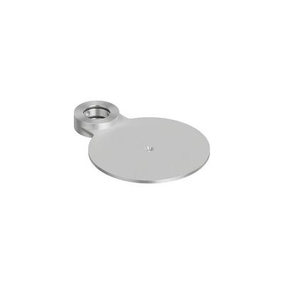 QuadroDesign FFQT QA002AS Круглая полка для излива или душевой штанги, цвет Brushed Stainless Steel