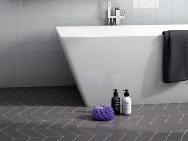 Керамическая плитка Chevron Black Right Matt 5.2x18.6 от Equipe Ceramicas (Испания)