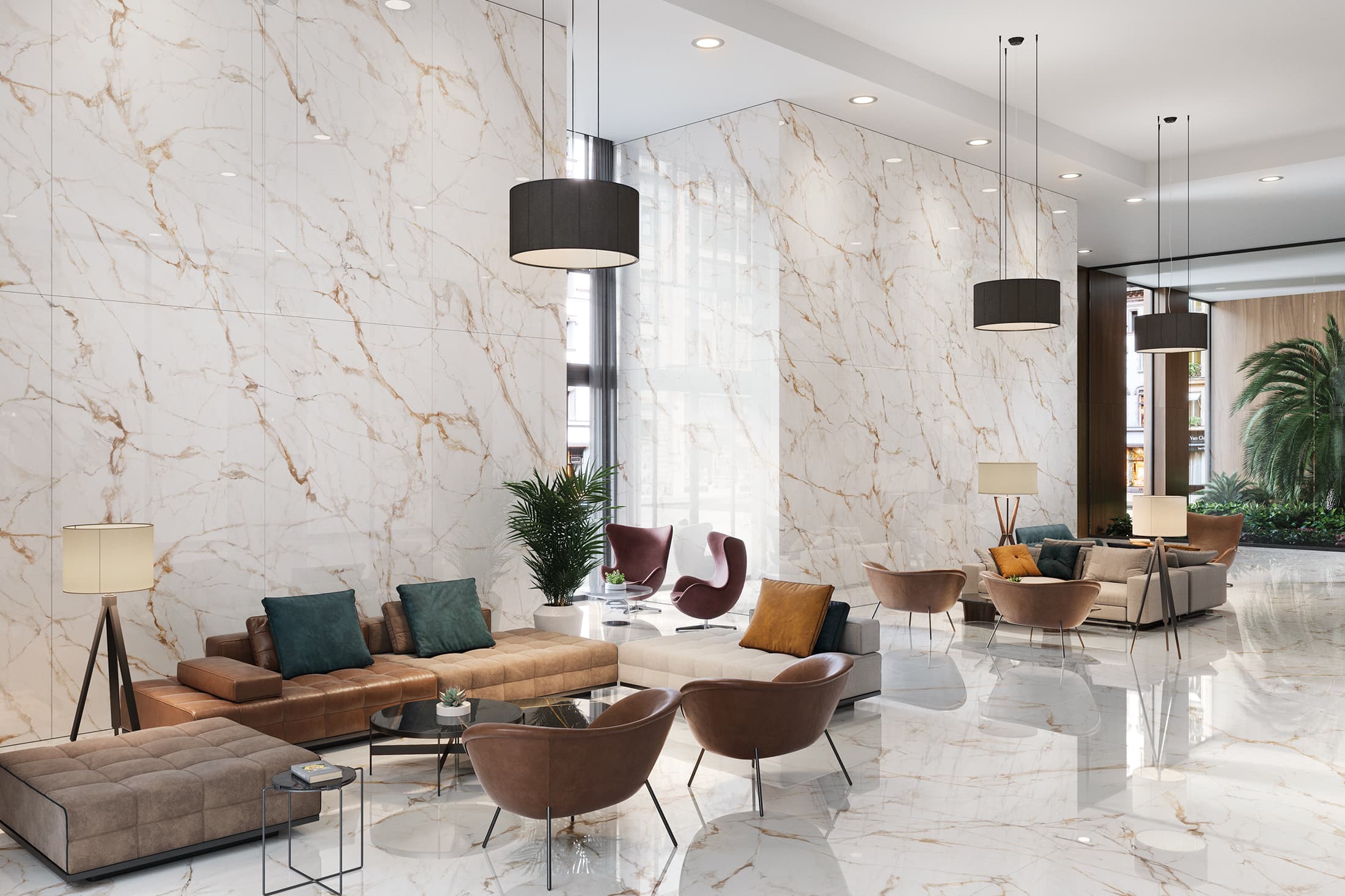Керамогранит PORCELANOSA XLIGHT CALACATTA GOLD POLISHED 120х270 G-2504