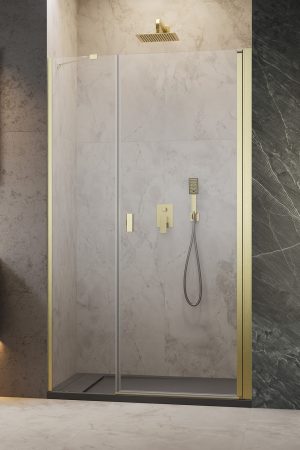 Nes Brushed Gold DWS I 90 Left Brushed Gold/прозр.