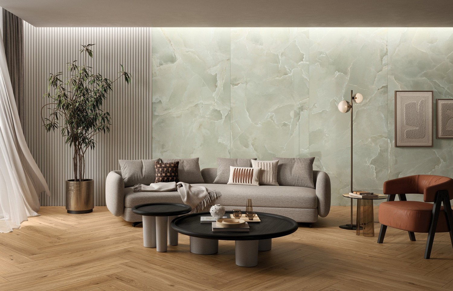 Керамогранит MIRAGE EMERALD ON 06 LUC SQ 60х120x0.9 (Италия)
