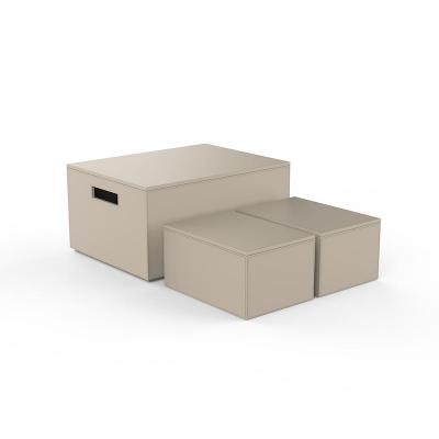 Decor Walther 0943047 BROWNIE 3BOX Набор из 3 ящиков для хранения Имитация кожи Бежевый