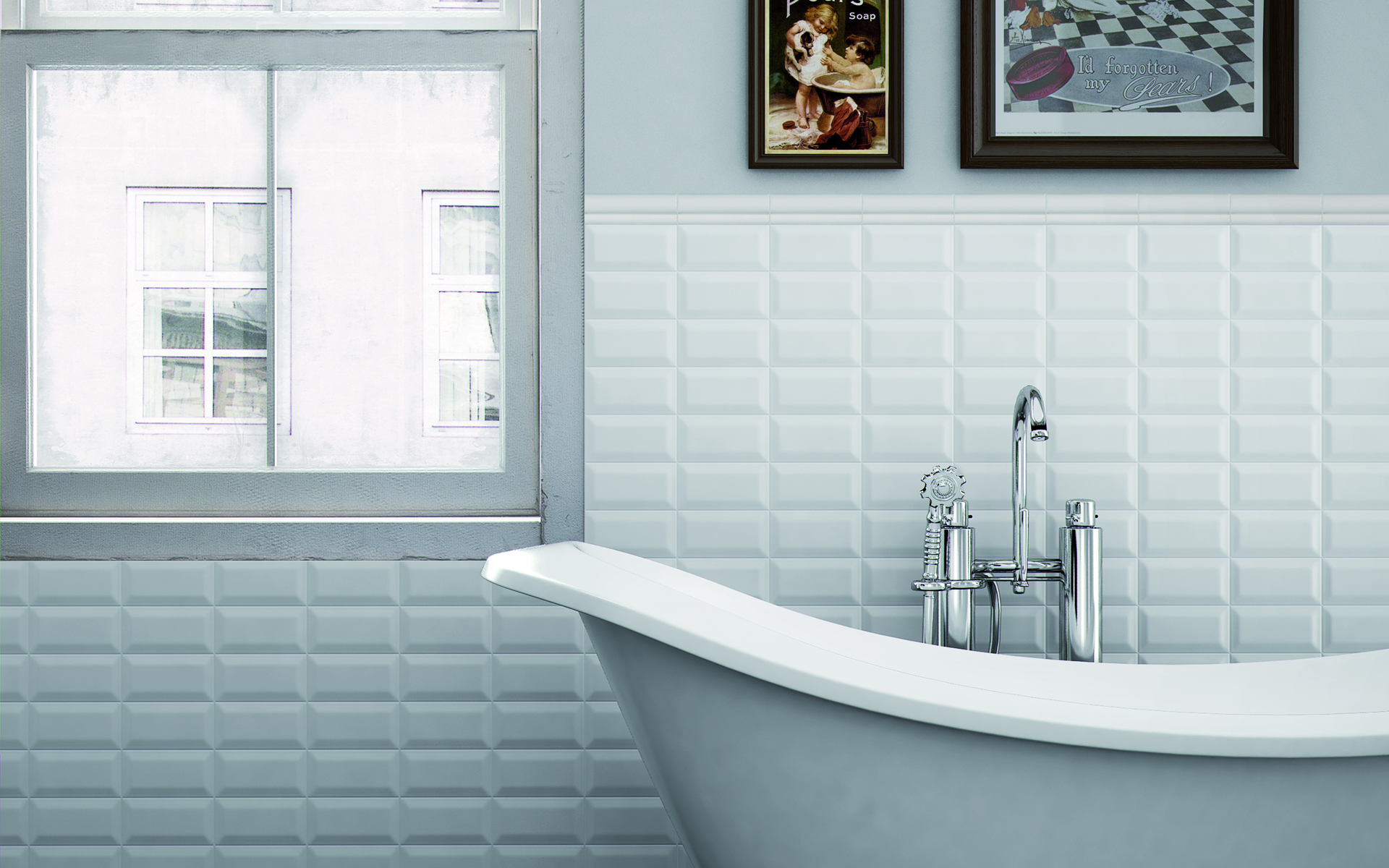Керамическая плитка  EQUIPE METRO WHITE LONDON 5х15 EQ-21