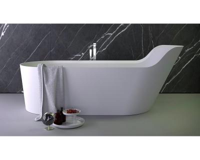 Knief K.Stone 0600-050-01 ванна PEARL отдельностоящая, 182x80x70/50Hсм, с щелевым с/п, бел/мат.