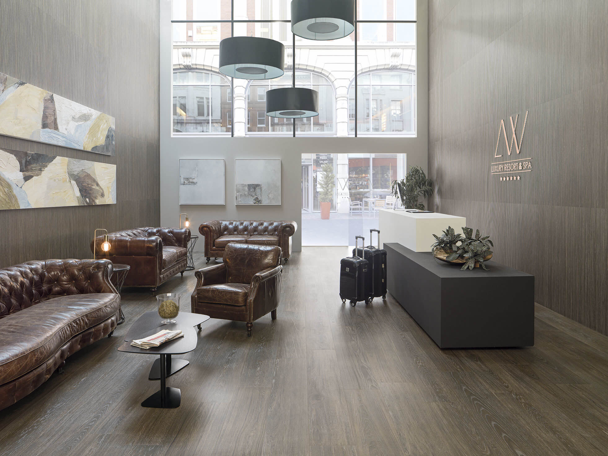 Керамическая плитка  PORCELANOSA ICE MINNESOTA MOKA 45х120 G-274