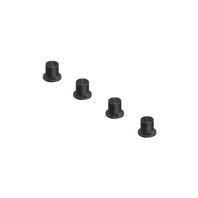 QuadroDesign HUM 2497ON Смеситель на борт ванны без излива, цвет Black Gold