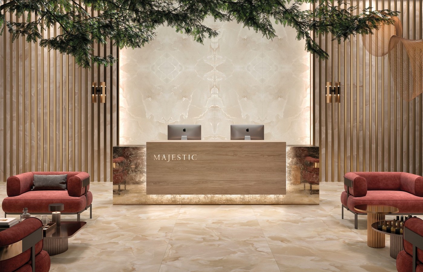 Керамогранит слэб MIRAGE CHAMPAGNE ON 03 LUX SQ 120х278x0.6 (Италия)