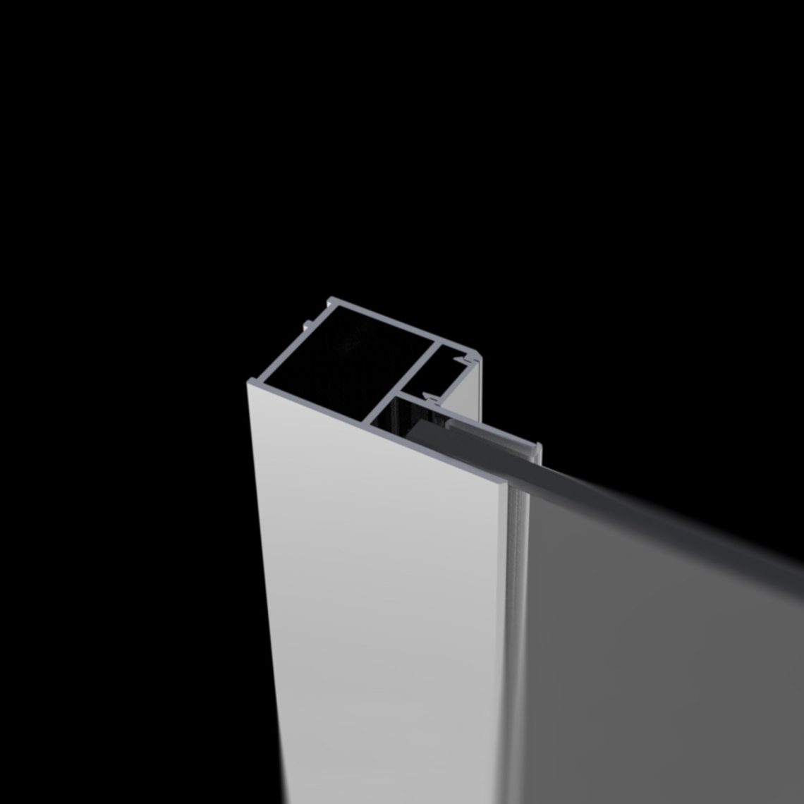 Расширительный профиль IDEA Brushed Nickel (комплект) +20 мм