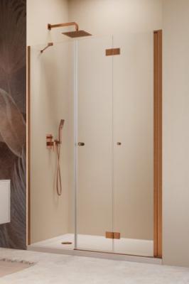 Nes Brushed Copper DWS B Door 950 Right прозрачное