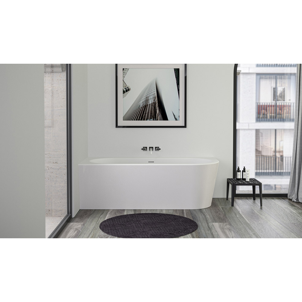Knief 0100-277-R(06S) WALL Corner R Ванна акриловая угловая в левый угол 180х80х60H, белая глянцевая