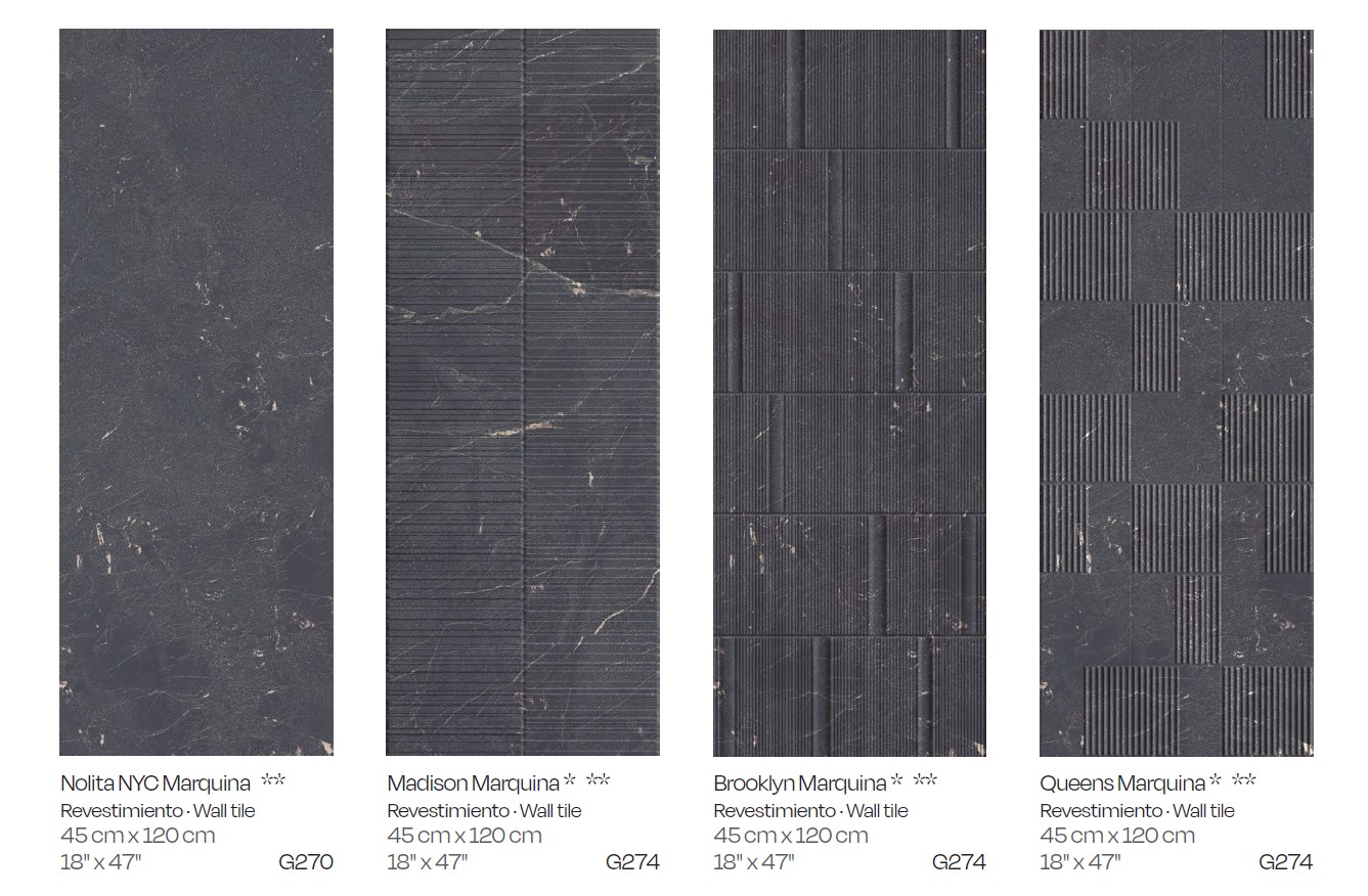 Керамическая плитка  PORCELANOSA MARQUINA BROOKLYN 45х120 G-274