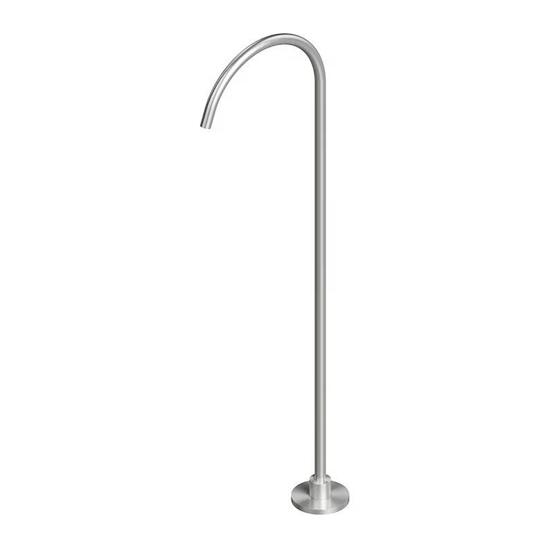 QuadroDesign Комплектующие BV421AS Свободностоящий излив для раковины, цвет Brushed Stainless Steel