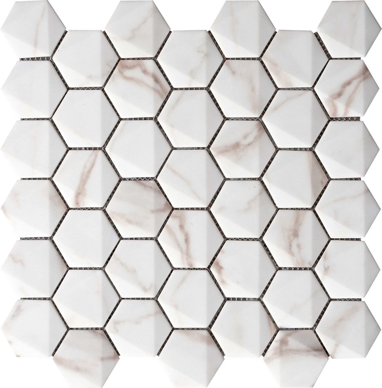 Керамическая плитка  GRESPANIA HEXAGONAL CALACATA 34.6х30х8.7
