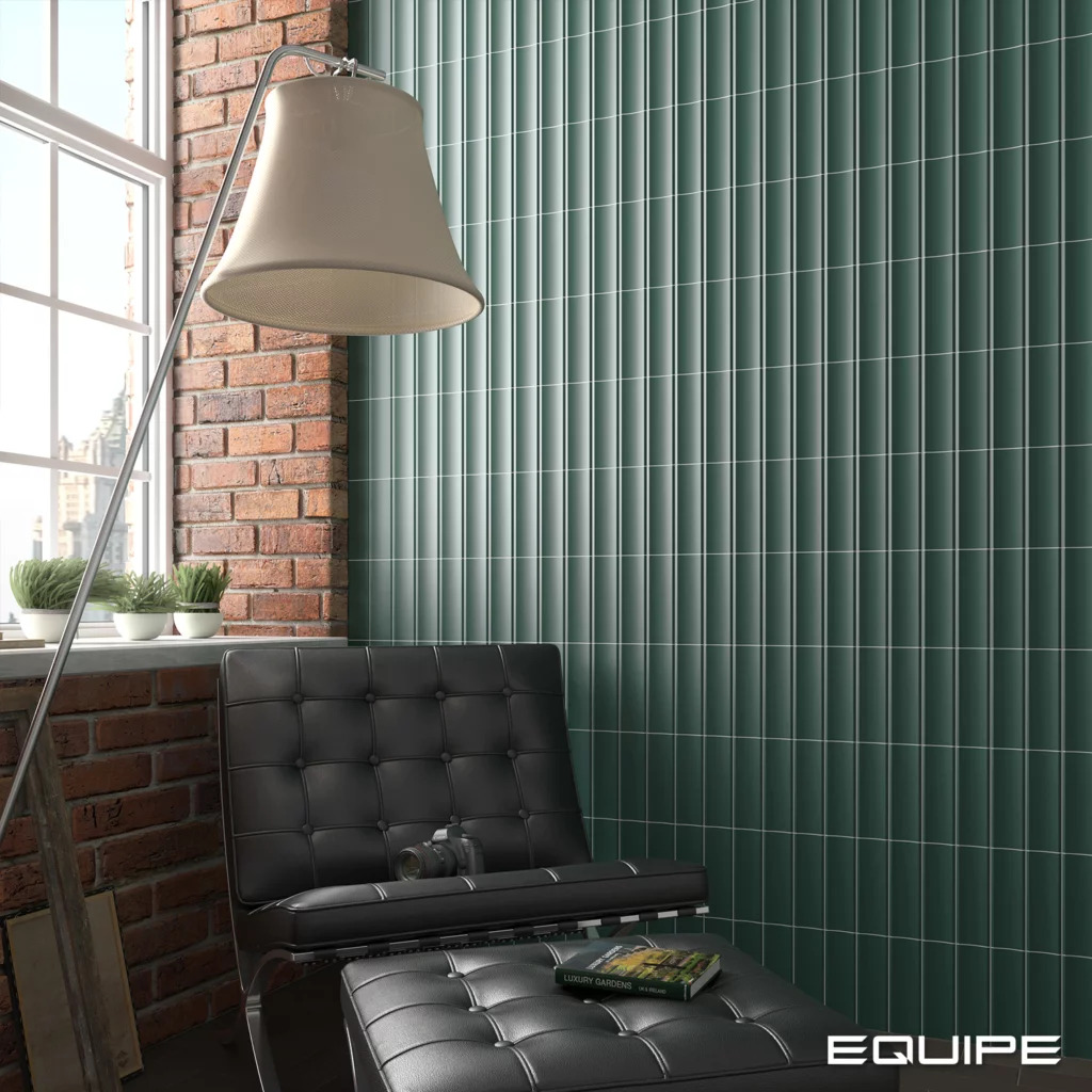 Керамическая плитка  EQUIPE VIBE NEWPORT GREEN MATT IN 6.5х20 EQ-4