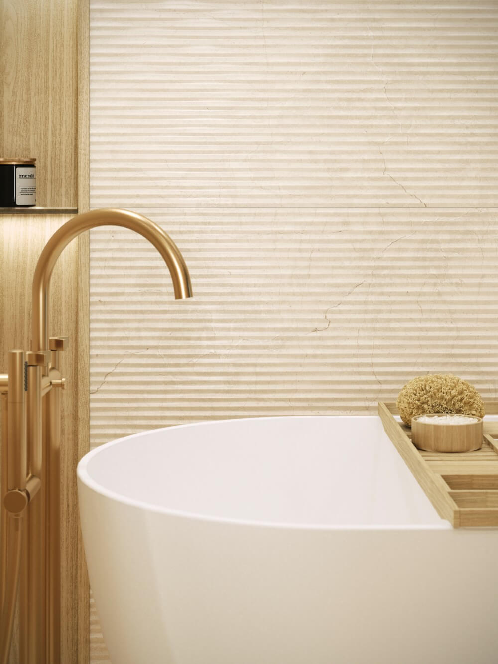 Керамическая плитка PORCELANOSA MARMOL CREMA BONE VIA 59.6х150 G-274