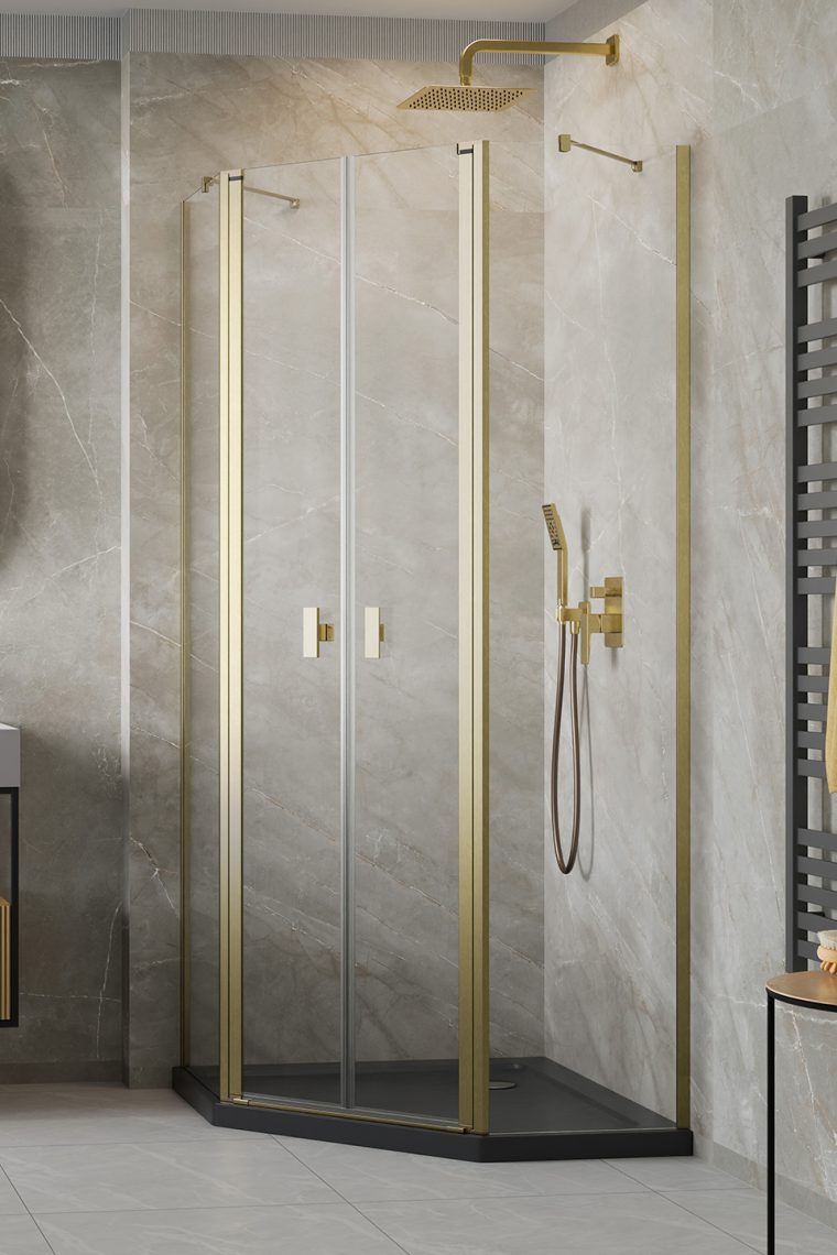 Nes Brushed Gold PTD Walls  80  x 80