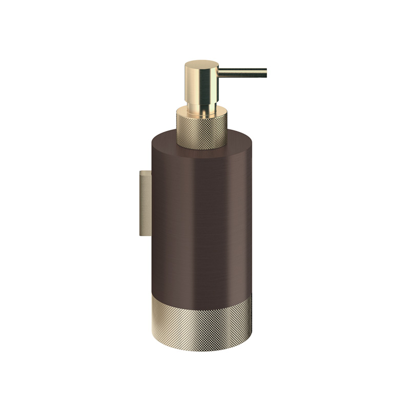 ™ Decor Walther © 0855941 CLUB WSP 1 Дозатор мыла настенный Темная бронза / Золото матовое