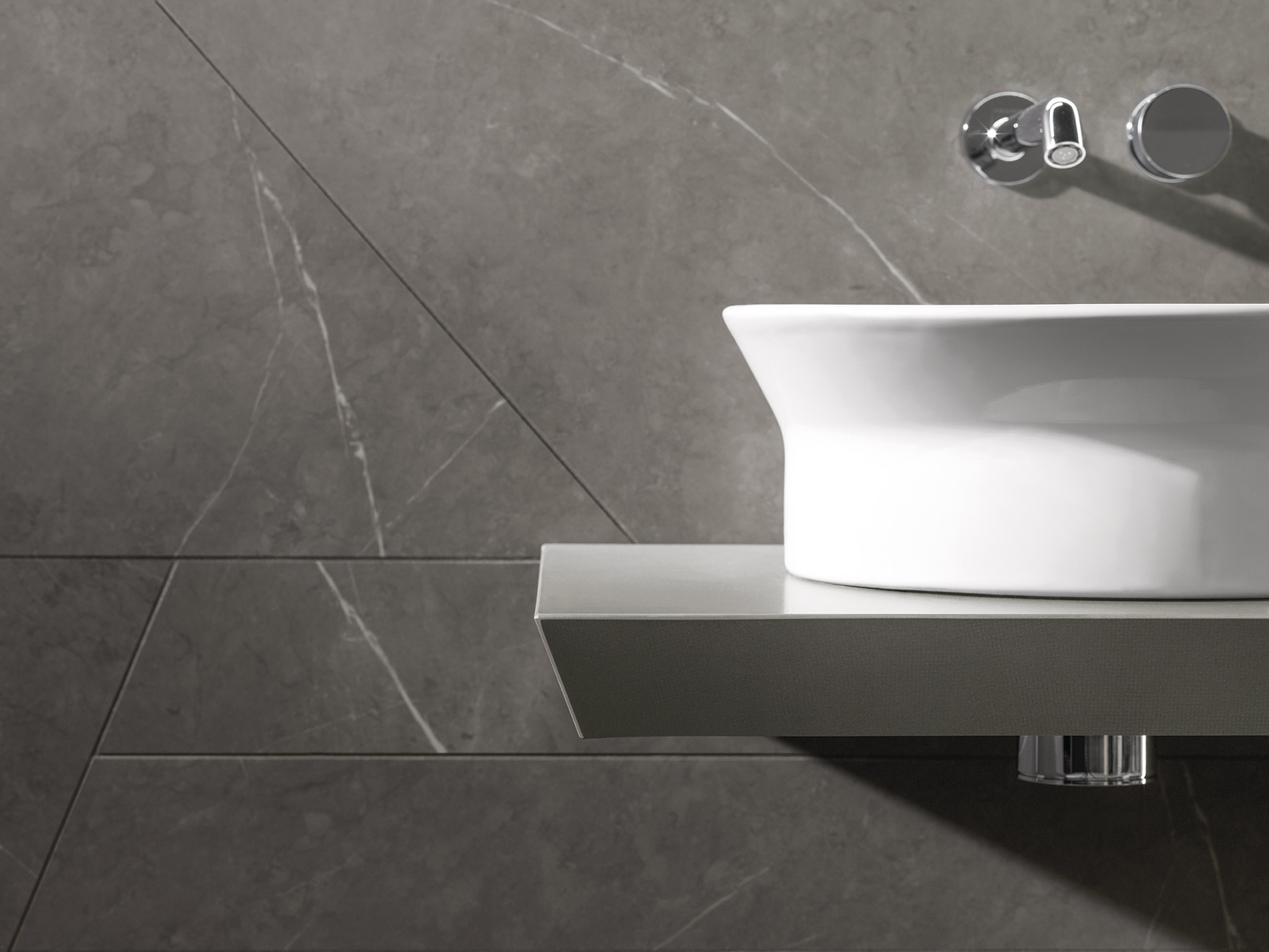 Керамогранит PORCELANOSA XLIGHT LIEM GREY POLISHED 120х120x6 G-2530