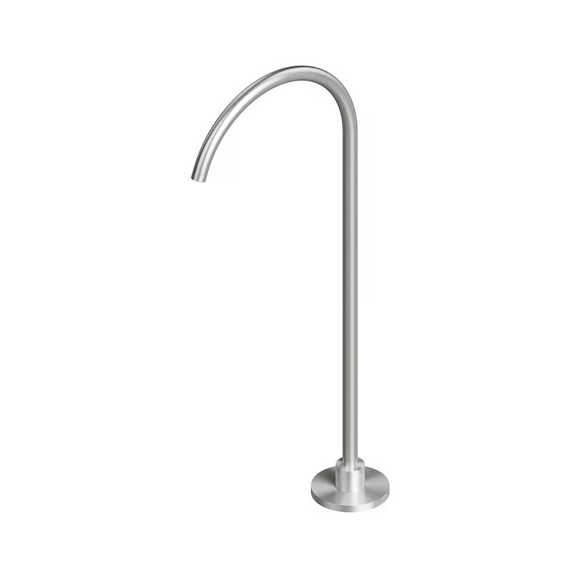QuadroDesign Комплектующие BV420AS Свободностоящий излив для ванны, цвет Brushed Stainless Steel
