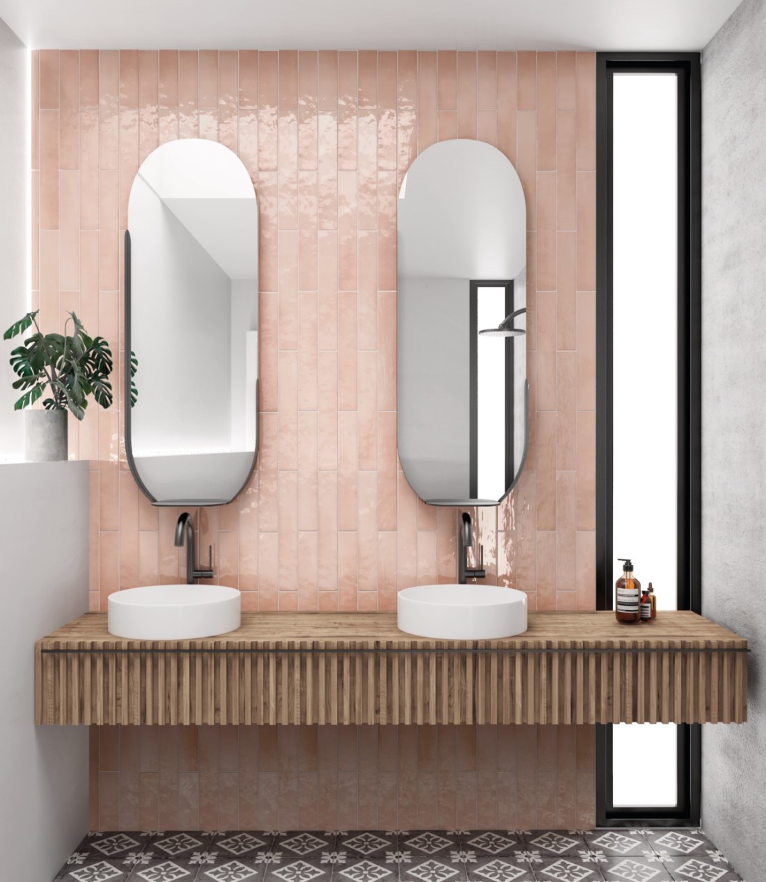 Керамическая плитка  EQUIPE MANACOR BLUSH PINK 6.5х40 EQ-5