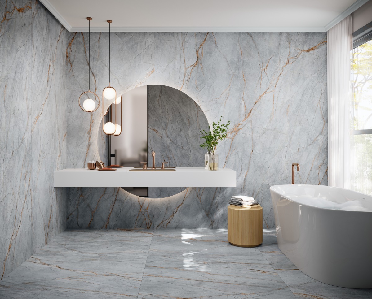Керамогранит GRESPANIA COVERLAM BLUE ROMA CIELO 120х120x5.6