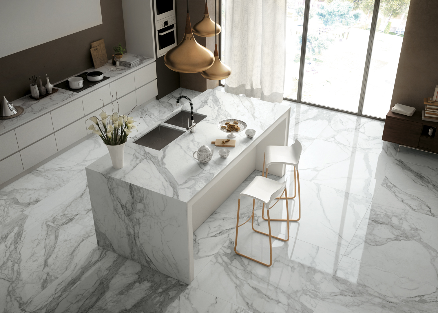 Керамогранит MIRAGE BIANCO LUNENSIS JW 12 LUC SQ 60x60х9 (Италия)