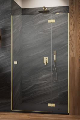Essenza 8 Brushed Gold DWJ Front Wall 437 Right Brushed Gold/Transparent