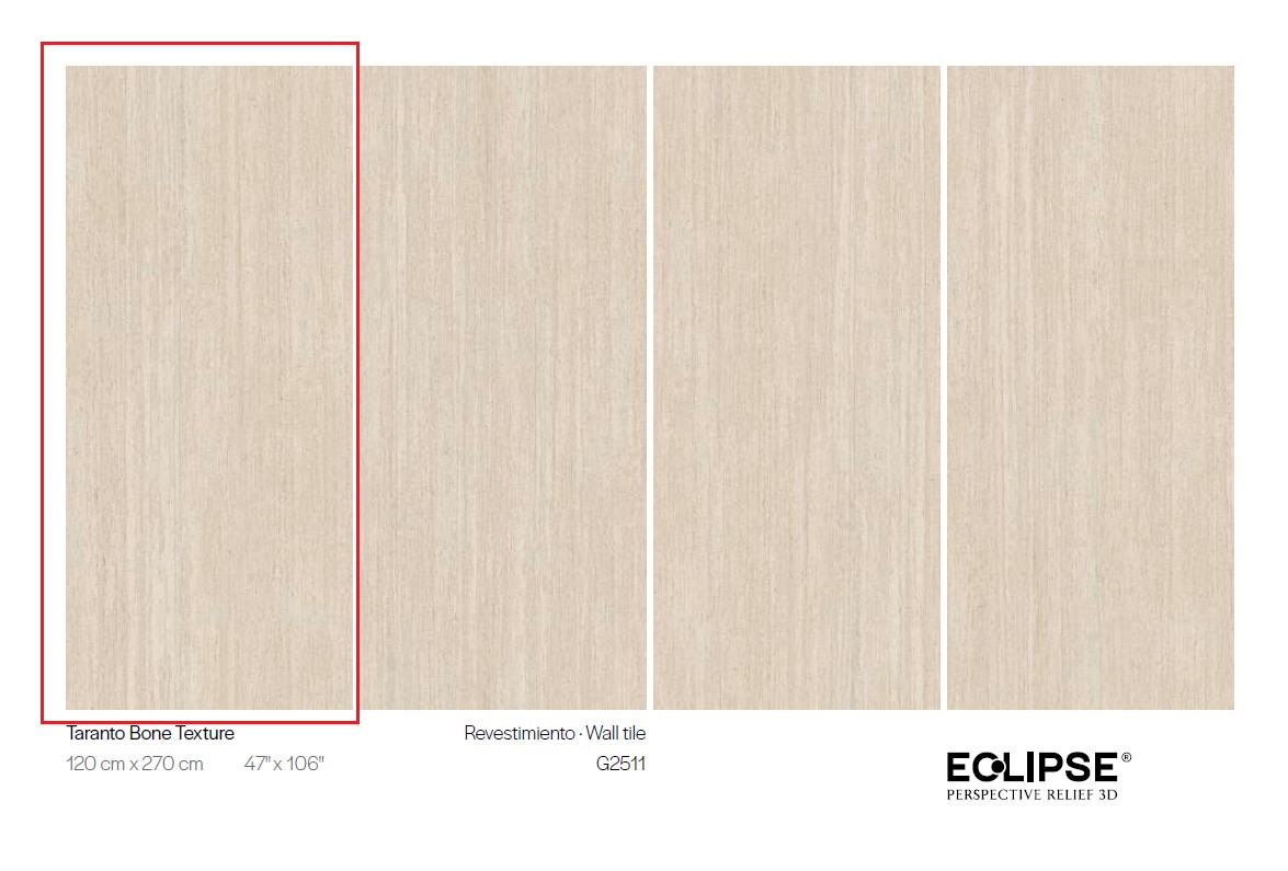 Керамогранит PORCELANOSA XLIGHT TARANTO BONE TEXTURE 01 120х270 G-2711