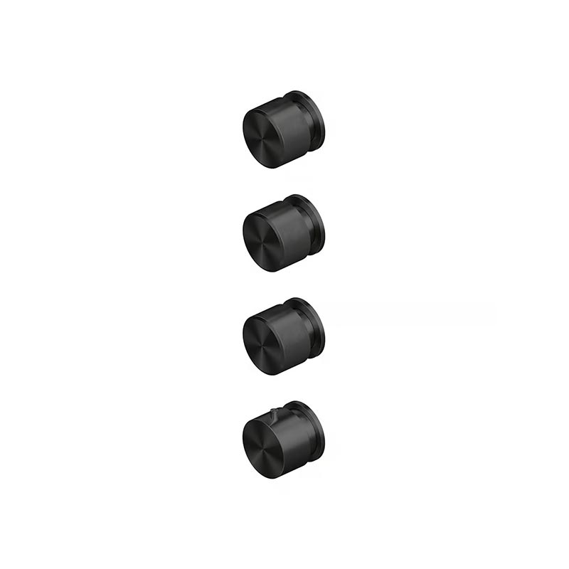 QuadroDesign STEREO 1650.0.00ON Смеситель термостатический из стены с 3-мя запорными вентилями, цвет Black Gold