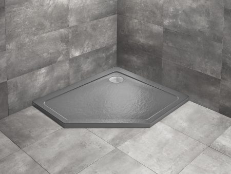 Душевой поддон Doros PT E 90x80 stone anthracite