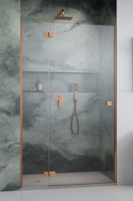 Essenza 8 Brushed Copper DWJ Front Wall 437 Right Brushed Copper/Transparent