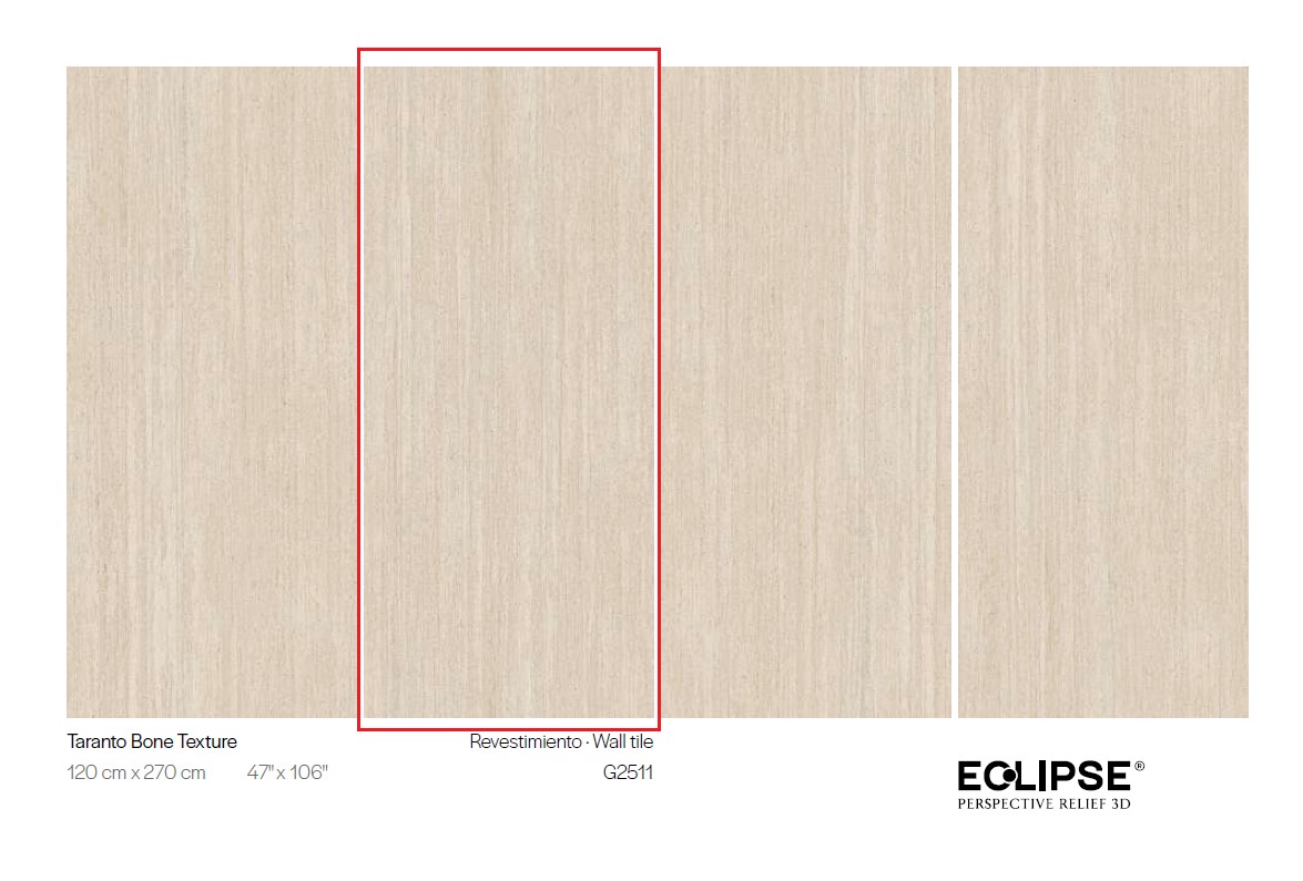Керамогранит PORCELANOSA XLIGHT TARANTO BONE TEXTURE 02 120х270 G-2711