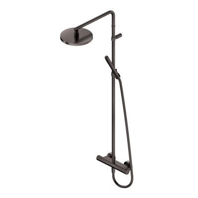 Ritmonio 7ADN207BLX Shower column sets Душевая стойка, настенная BLX BRUSHED BLACK CHROME