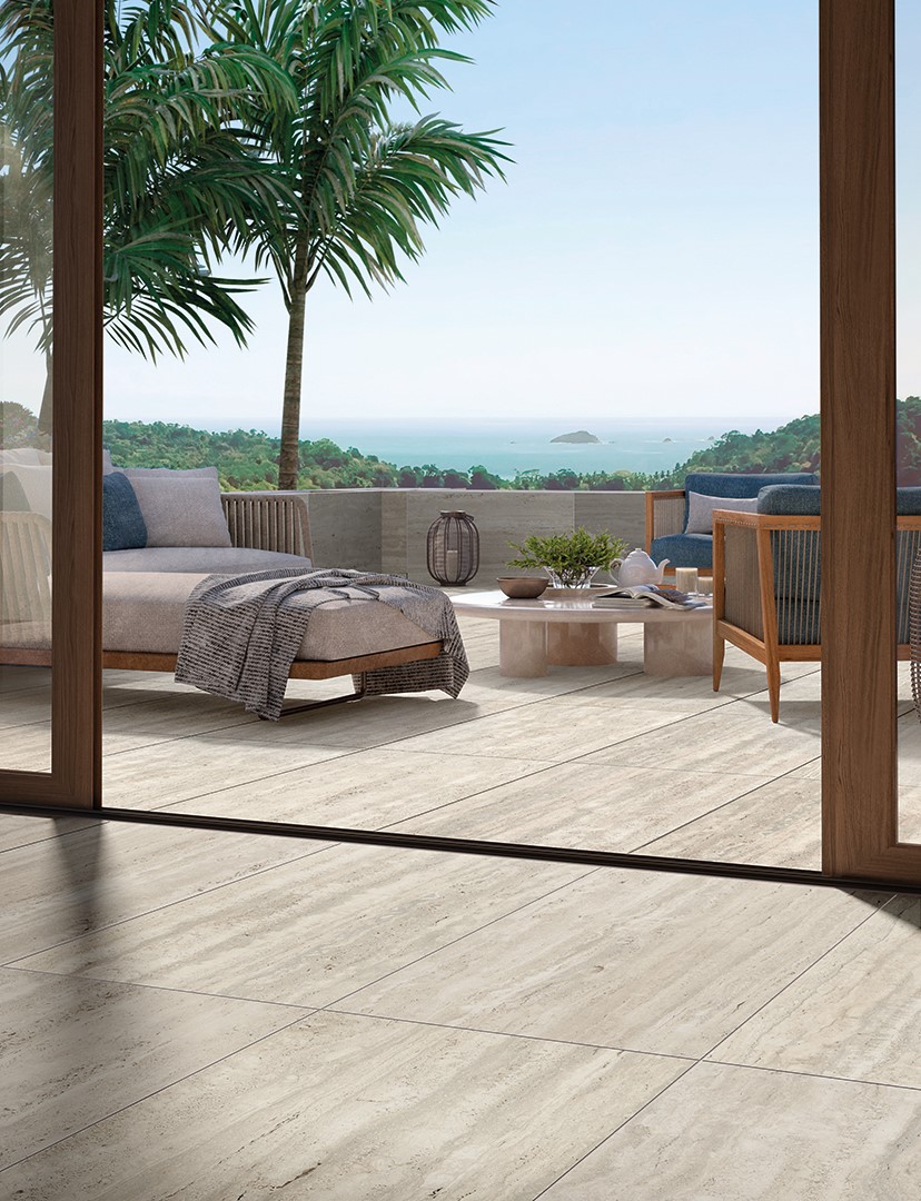 Керамогранит MIRAGE TRAVERTINO LIGHT EY 07 SP SQ 120х120x0.9 (Италия)