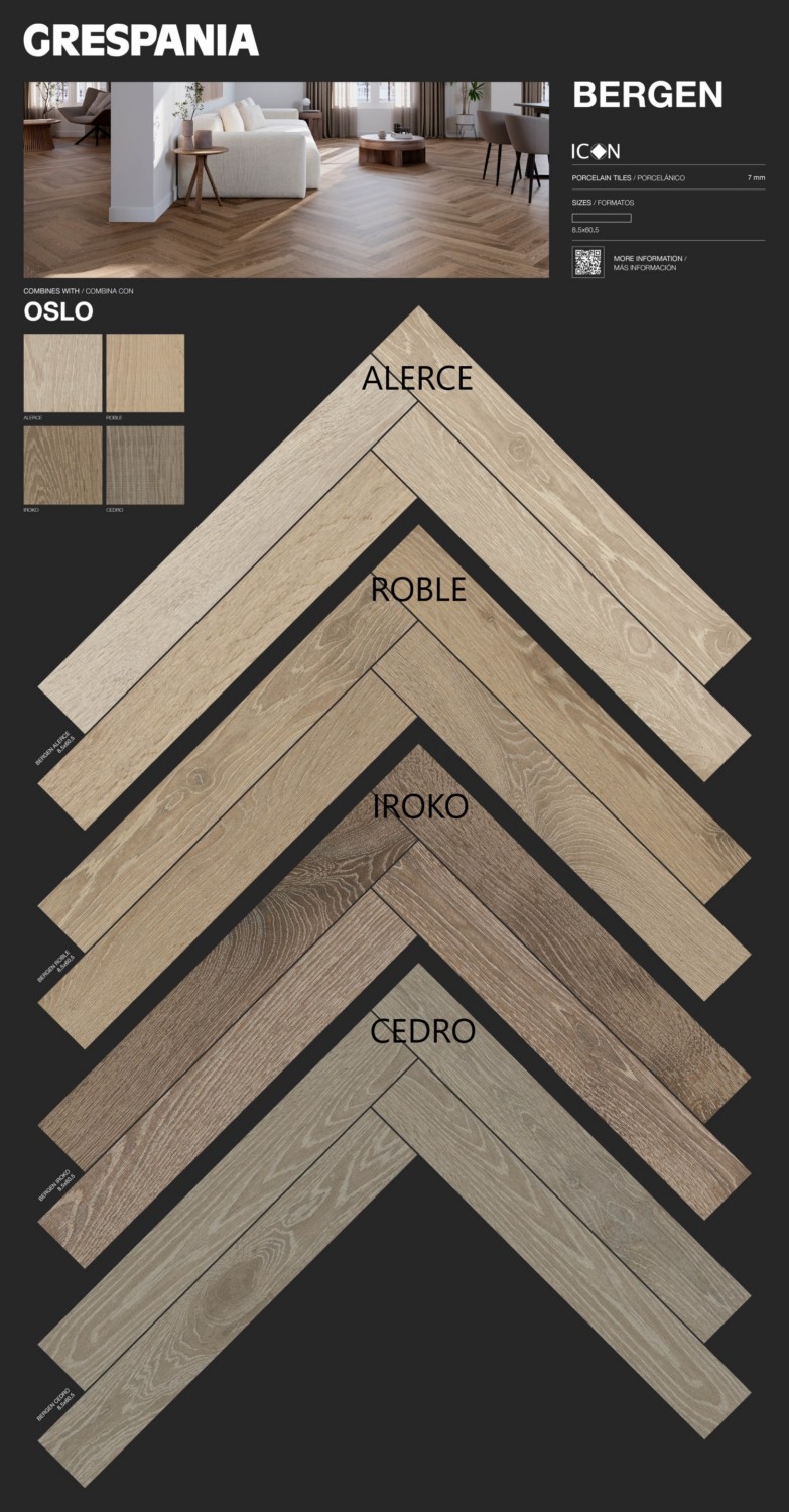 Керамогранит GRESPANIA BERGEN IROKO 8.5х60.5
