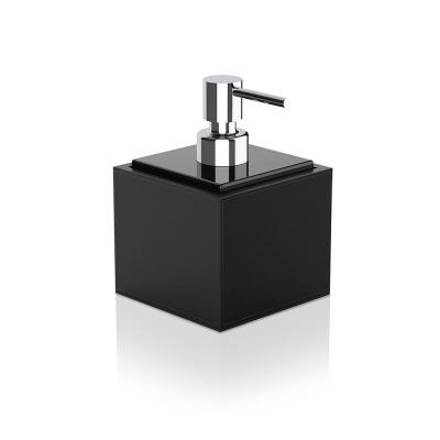 Decor Walther © 0937760 BROWNIE SSP Дозатор для мыла Имитация кожи Фарфор Черный хром