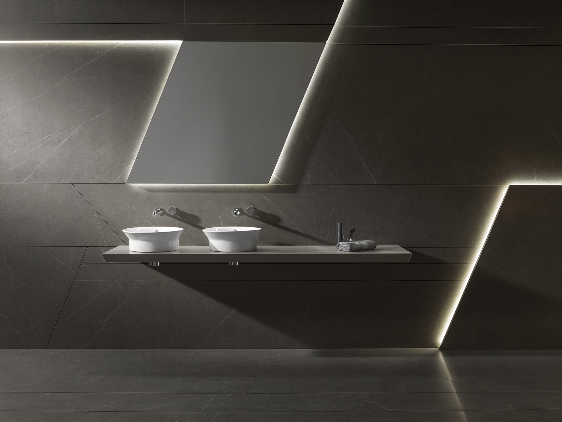 Керамогранит PORCELANOSA XLIGHT LIEM GREY POLISHED 120х120x6 G-2530