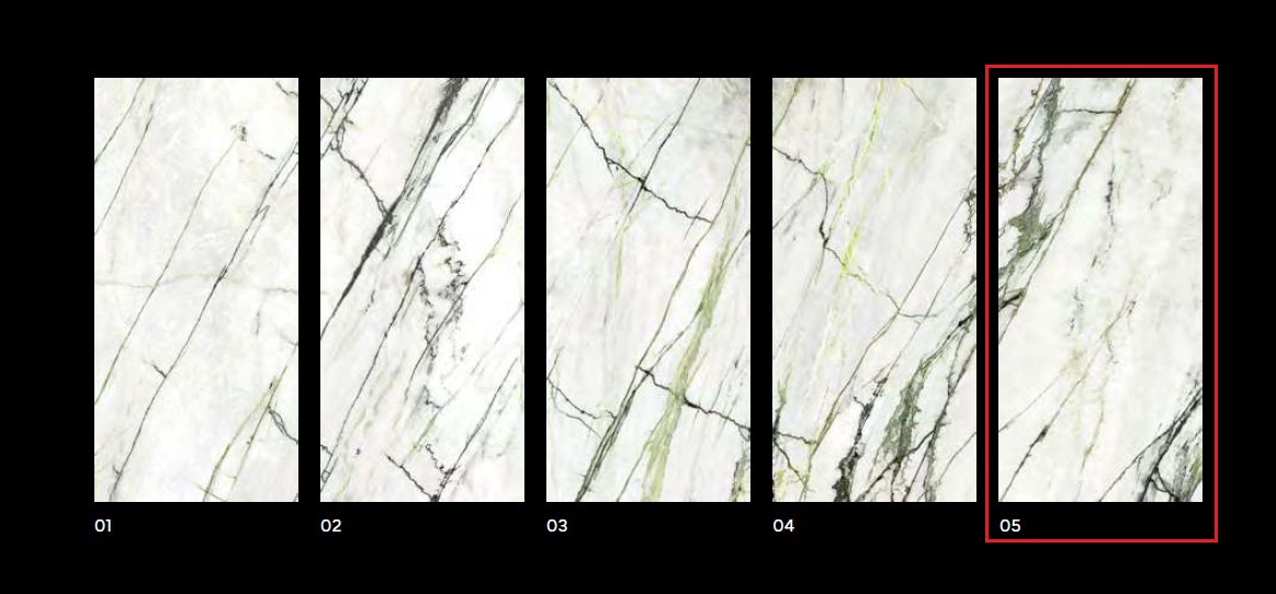 Керамогранит PORCELANOSA XLIGHT CALACATTA GREEN 05 SILK 120х270 G-2705