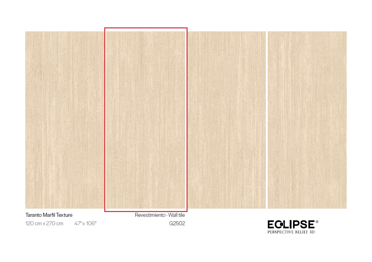 Керамогранит PORCELANOSA XLIGHT TARANTO MARFIL TEXTURE 02 120х270 G-2702
