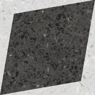 Керамогранит DROPS NATURAL RHOMBUS DECOR GRAPHITE (108807) 18.5x18.5 от WOW (Испания)