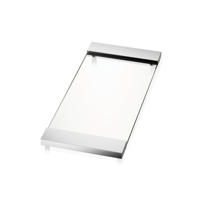 Decor Walther 0848802 TAB 37 Поднос Хром / Прозрачное стекло
