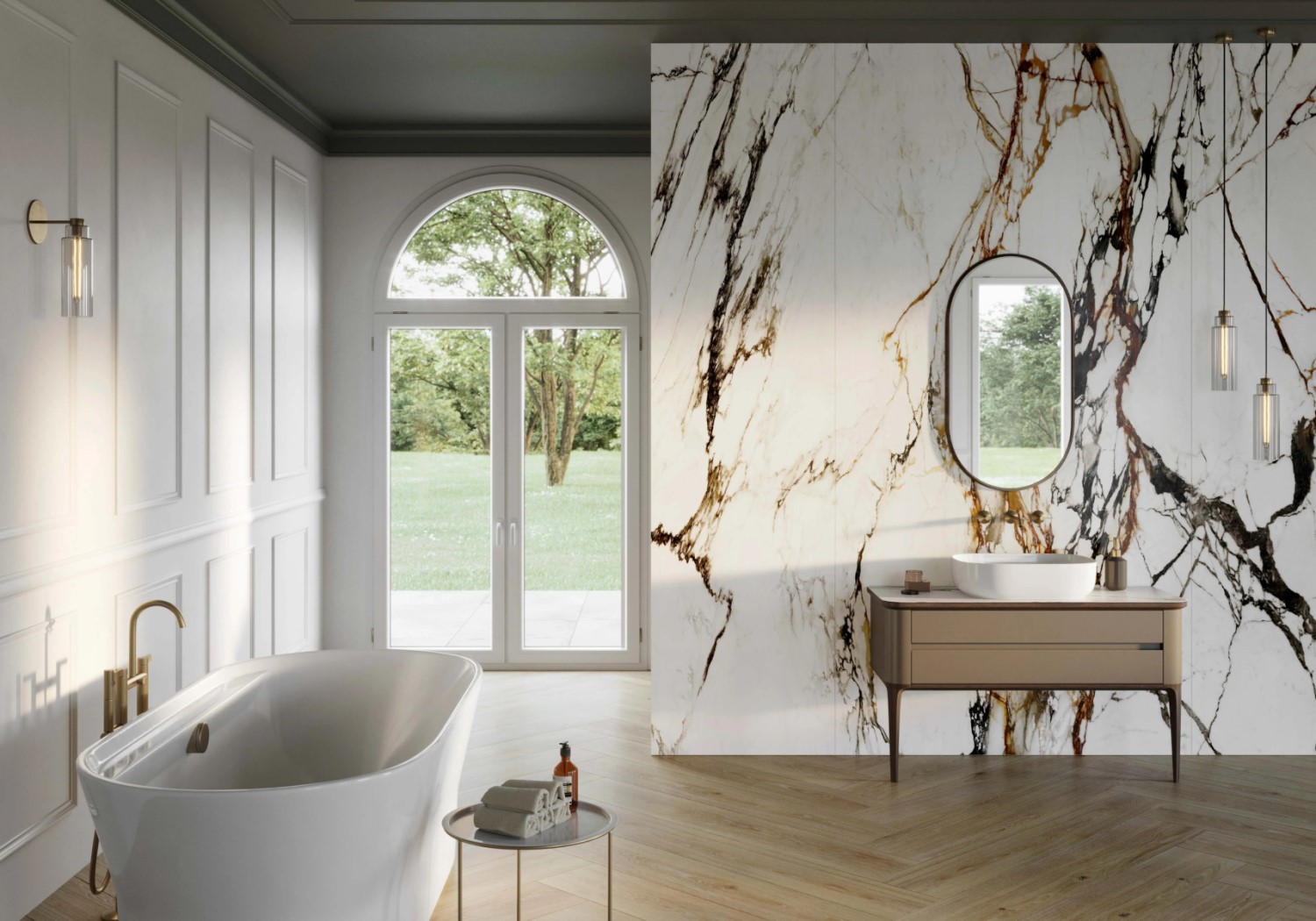 Керамогранит PORCELANOSA XLIGHT PAONAZZO BIONDO POLISHED 05 120х270x6 G-2705