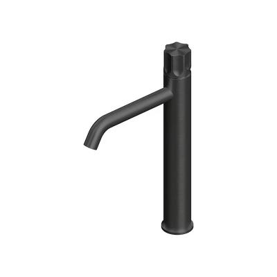 QuadroDesign MODO 1702TON Смеситель для раковины на 1 отверстие из столешницы 311mm, цвет Black Gold