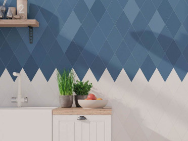Керамогранит FLOW DIAMOND BLUE (117353) (6 вариантов оттенка) 13.9x23.95 от WOW (Испания)